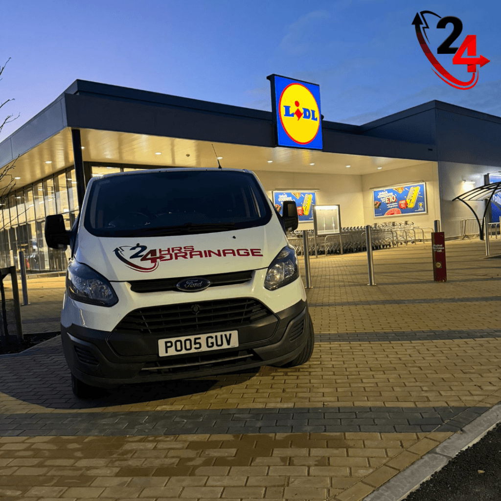CCTV Drain Survey & Blockage Removal at Lidl Bristol
