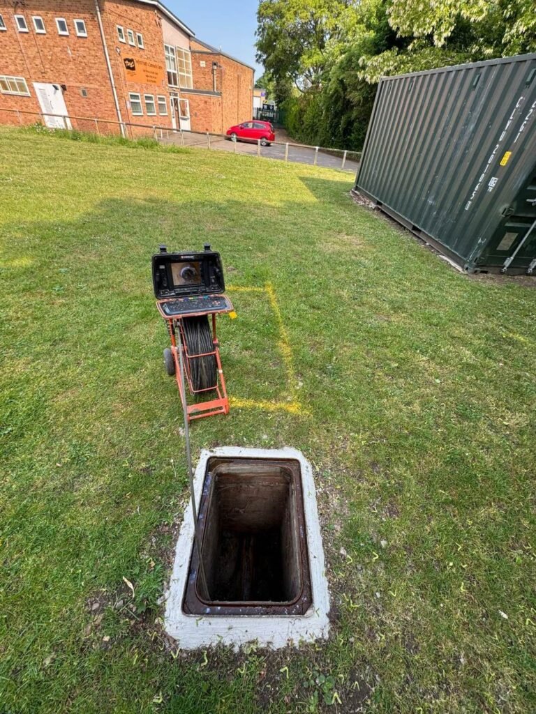 Blocked outdoors drain