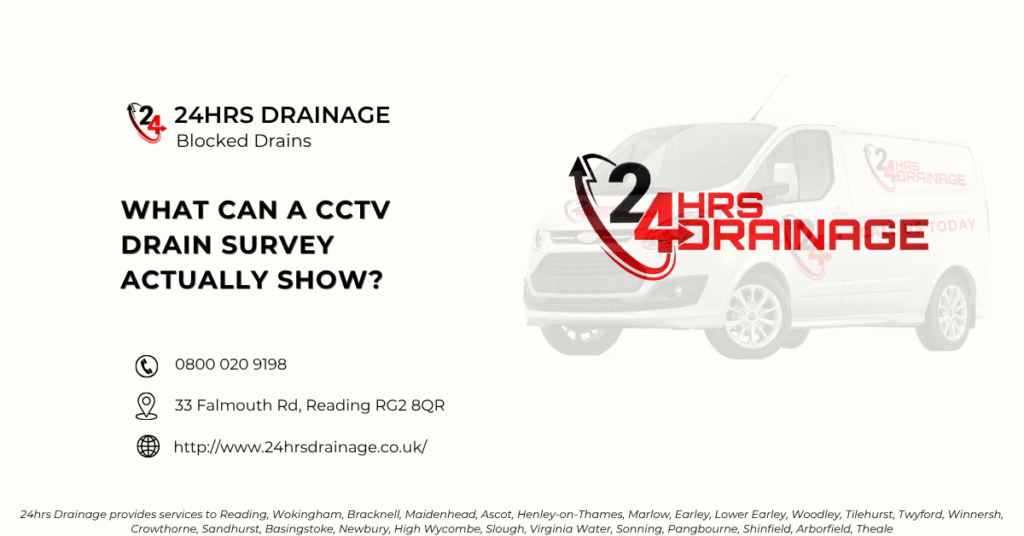 What Can a CCTV Drain Survey Actually Show - 24hrs Drainage