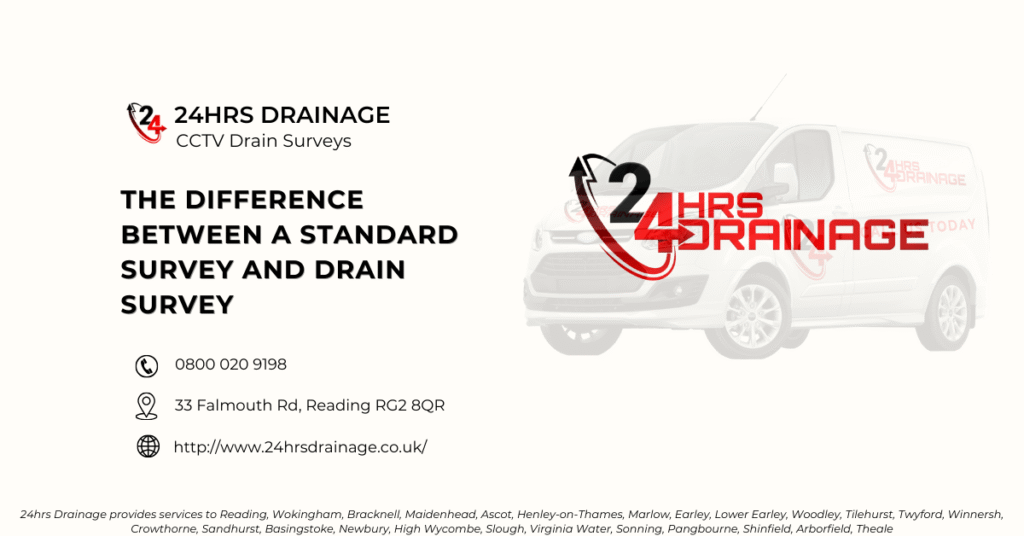 The Difference Between a Standard Survey and Drain Survey -24hrs Drainage