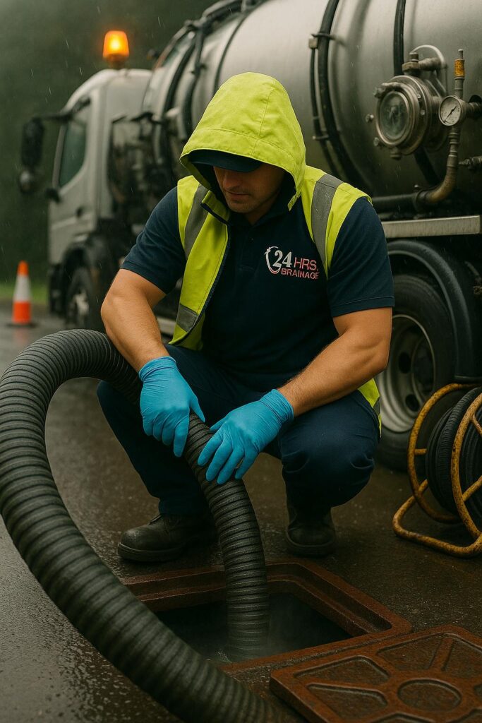 An AI photo of 24hrs Drainage doing Liquid Waste Removal Services