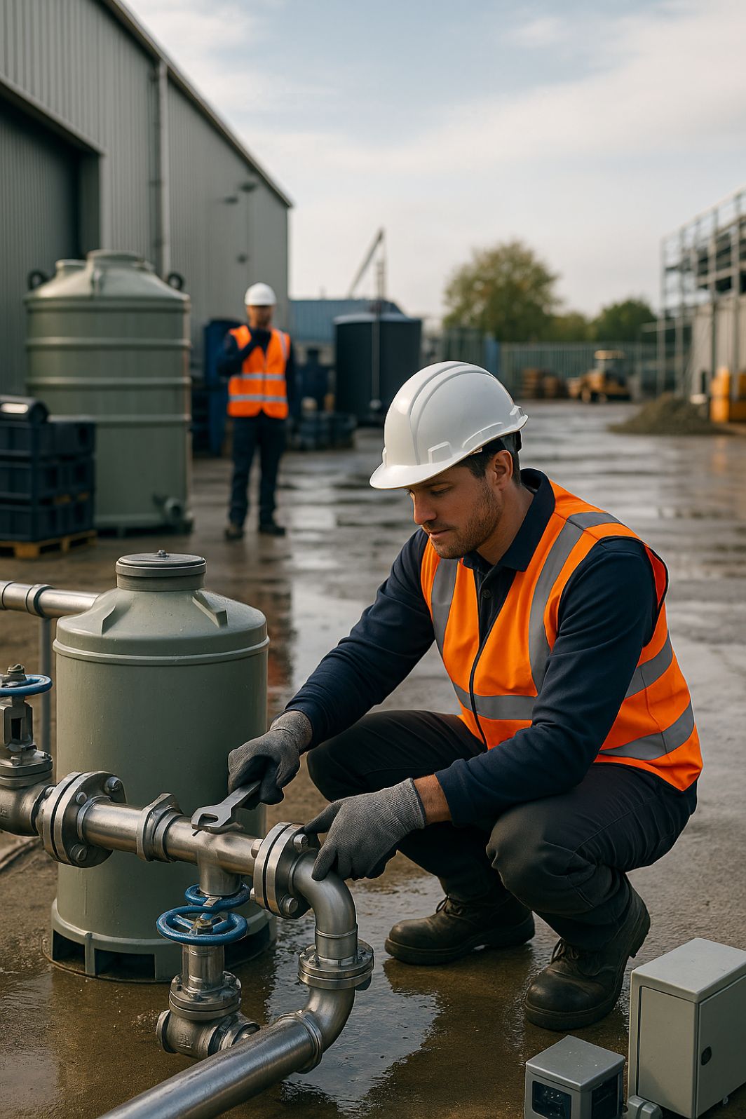 An AI photo of xpert Sewage Treatment Plant Installation Across Reading & Berkshire