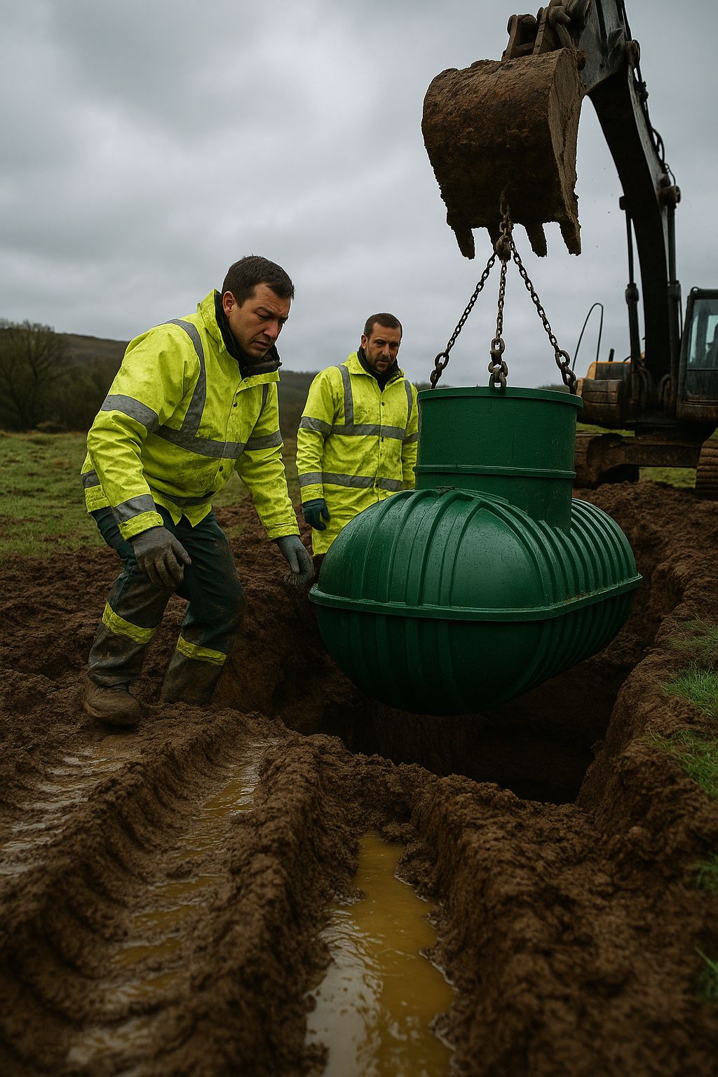 Local cesspit installed in Reading -AI Photo