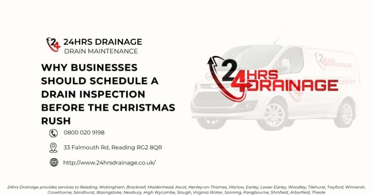 Why Businesses Should Schedule a Drain Inspection Before the Christmas Rush-24hrs Drainage