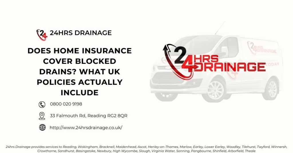 Does Home Insurance Cover Blocked Drains What UK Policies Actually Include-24hrs Drainage