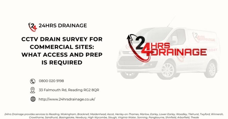 CCTV Drain Survey for Commercial Sites What Access and Prep Is Required-24hrs Drainage