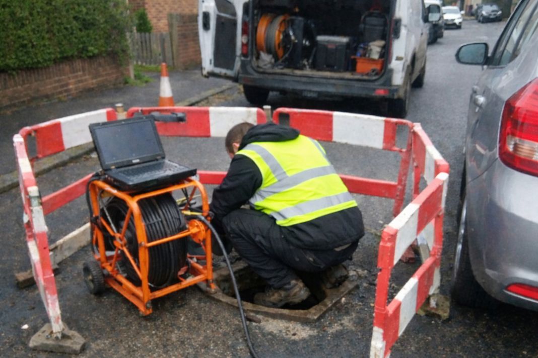 ai photo of a home buyer drain inspection in Reading - 24hrs Drainage