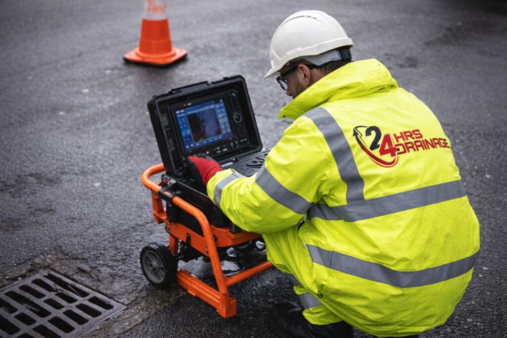 AI photo of CCTV Drain Survey by 24hrs Drainage