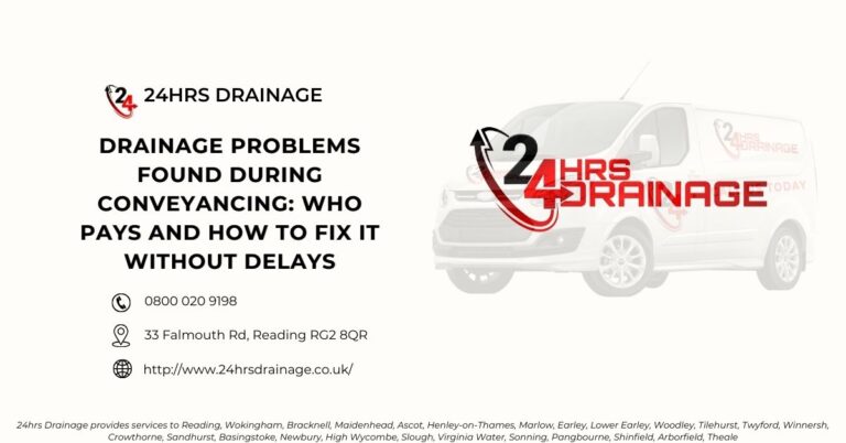 Drainage Problems Found During Conveyancing Who Pays and How to Fix It Without Delays-24hrs Drainage