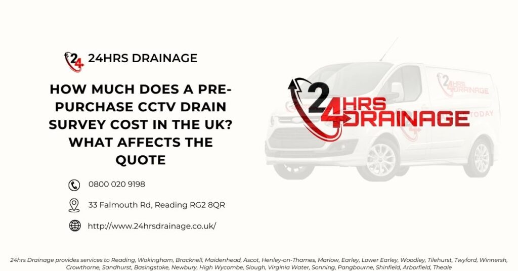 How Much Does a Pre-Purchase CCTV Drain Survey Cost in the UK? What Affects the Quote
