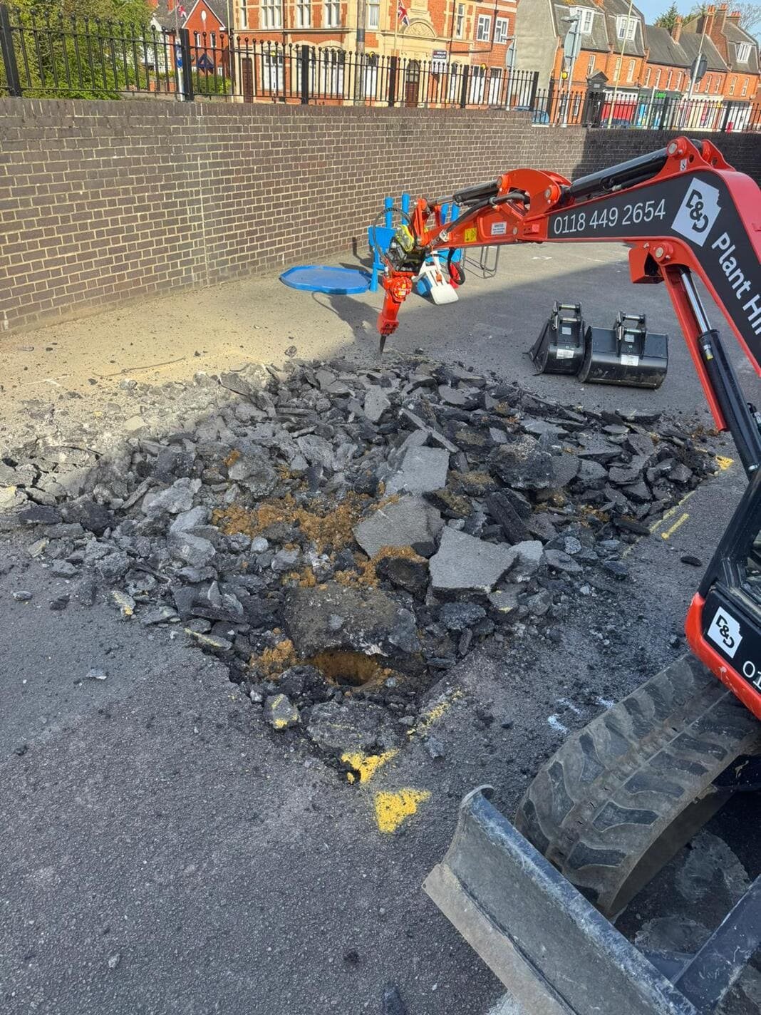 Concrete Digging for Commercial Drain Installation