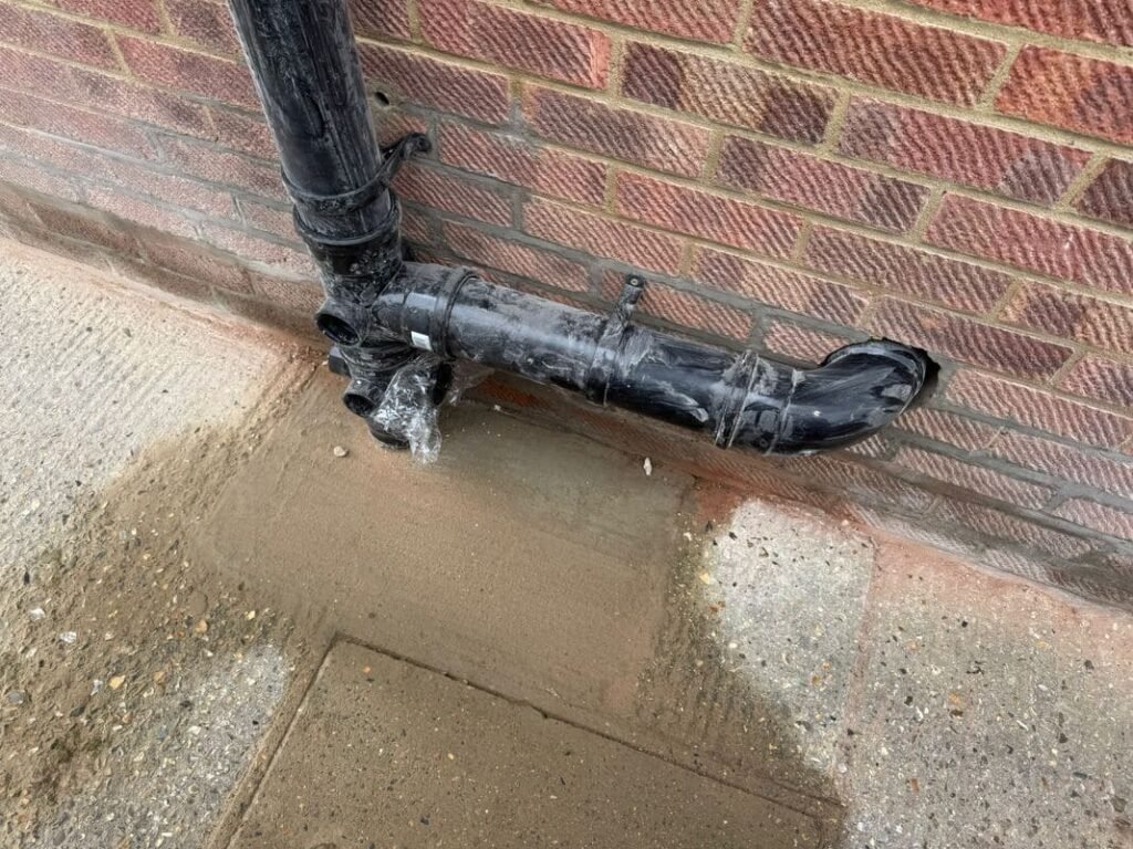 Home Wall Residential Drain Installation