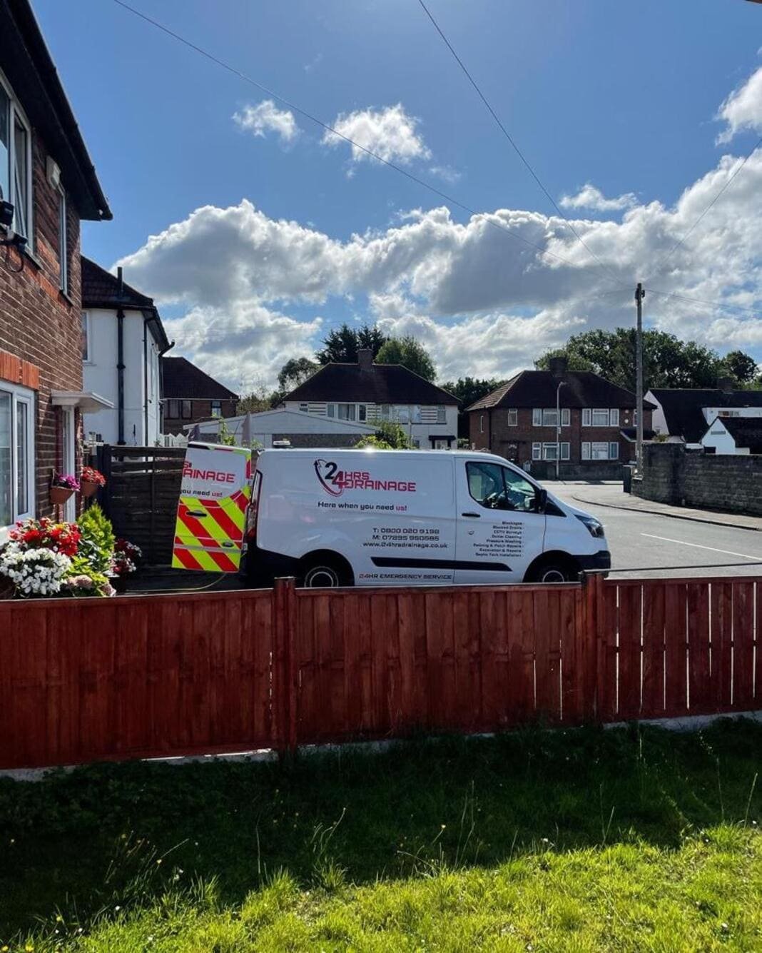drainage engineer on a local residential emergency call-out