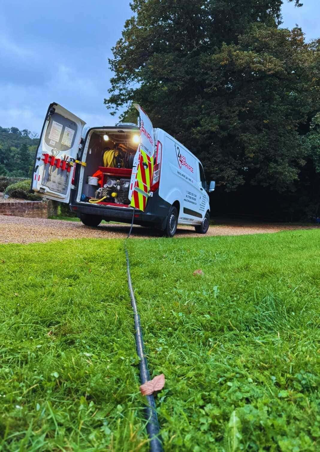 Long Distance Drain Maintenance Jetting Hose In Field