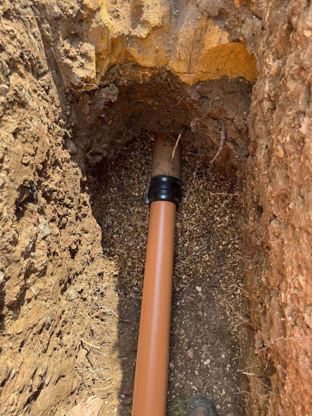 Underground Blocked Pipe