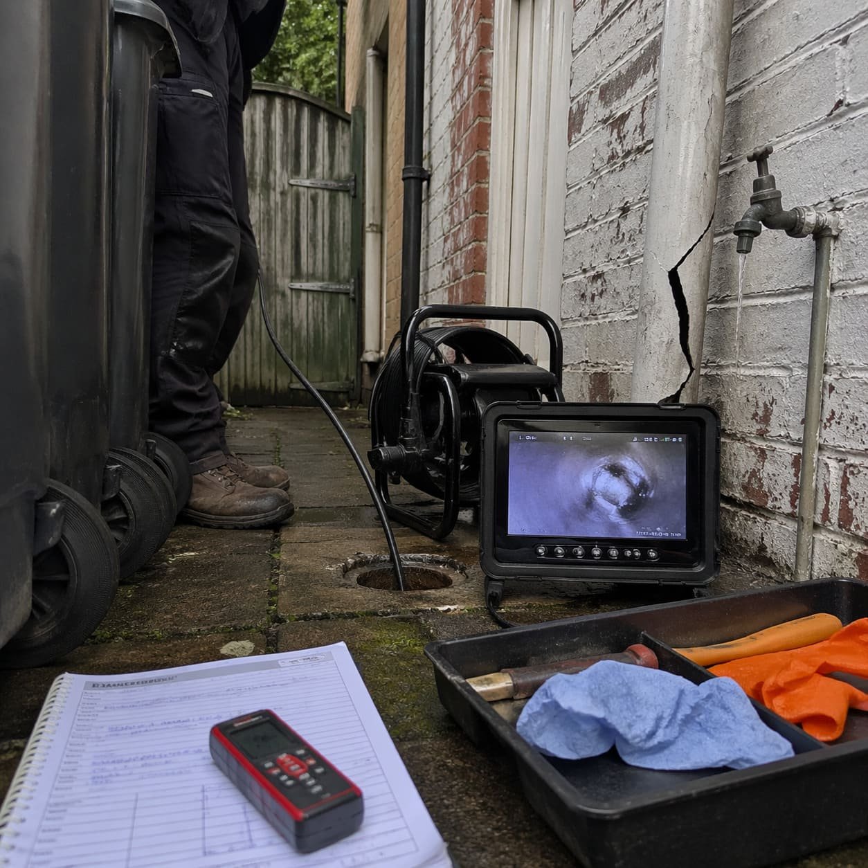 Victorian Side Return Home Buyer Drain Survey in Emmer Green - Illustrative Image
