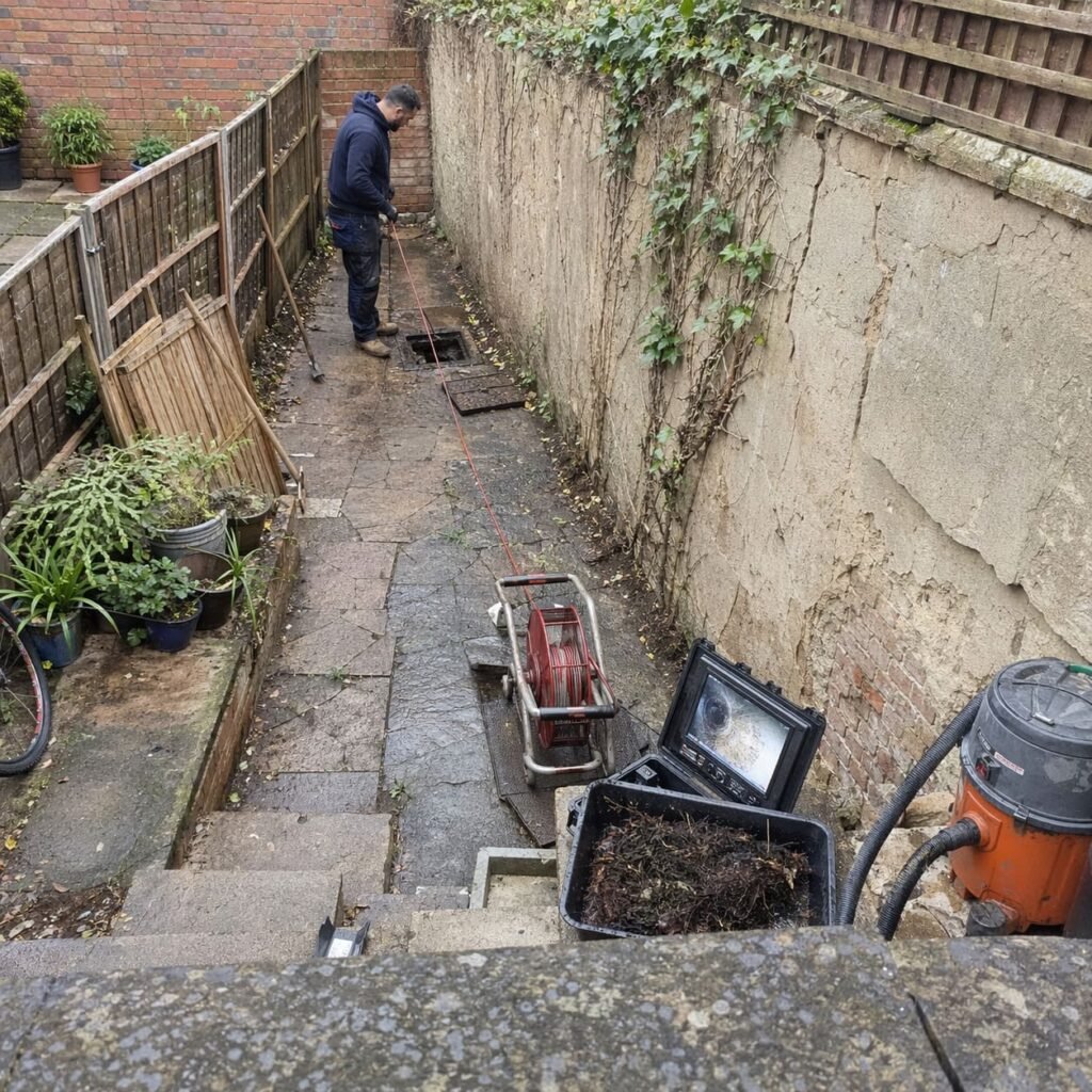 Victorian Yard Root Cutting in Central Reading - Illustrative Image