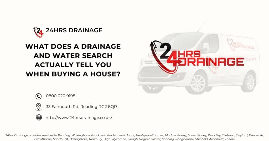 What Does a Drainage and Water Search Actually Tell You When Buying a House?